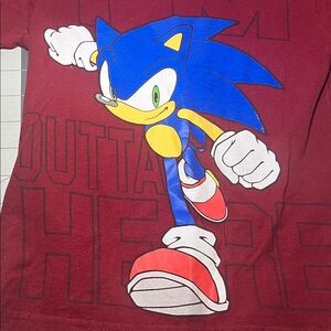 Sonic the Hedgehog Kids Maroon T-Shirt